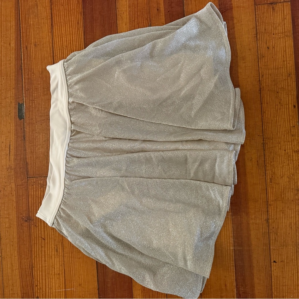 Shimmering gold activewear Skirt